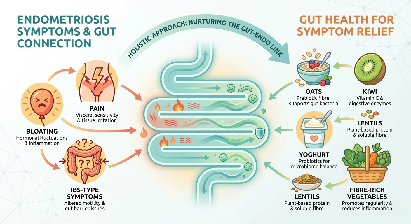 Before Gut health bloating and IBS type symptoms