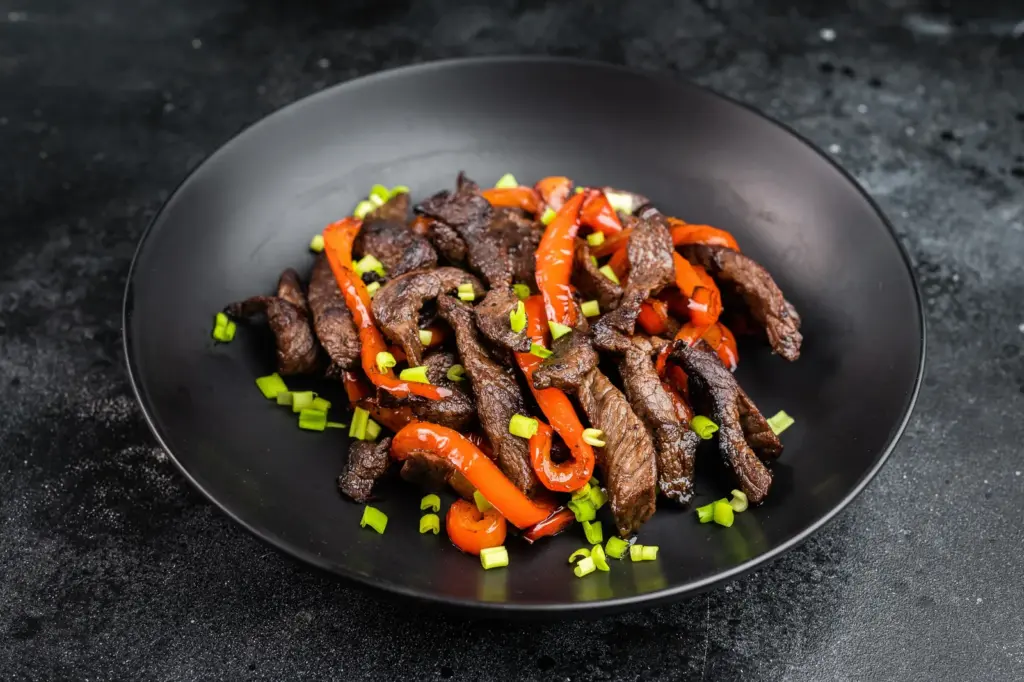 Beef & capsicum stir-fry