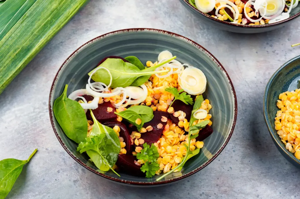 Lentil & beetroot salad